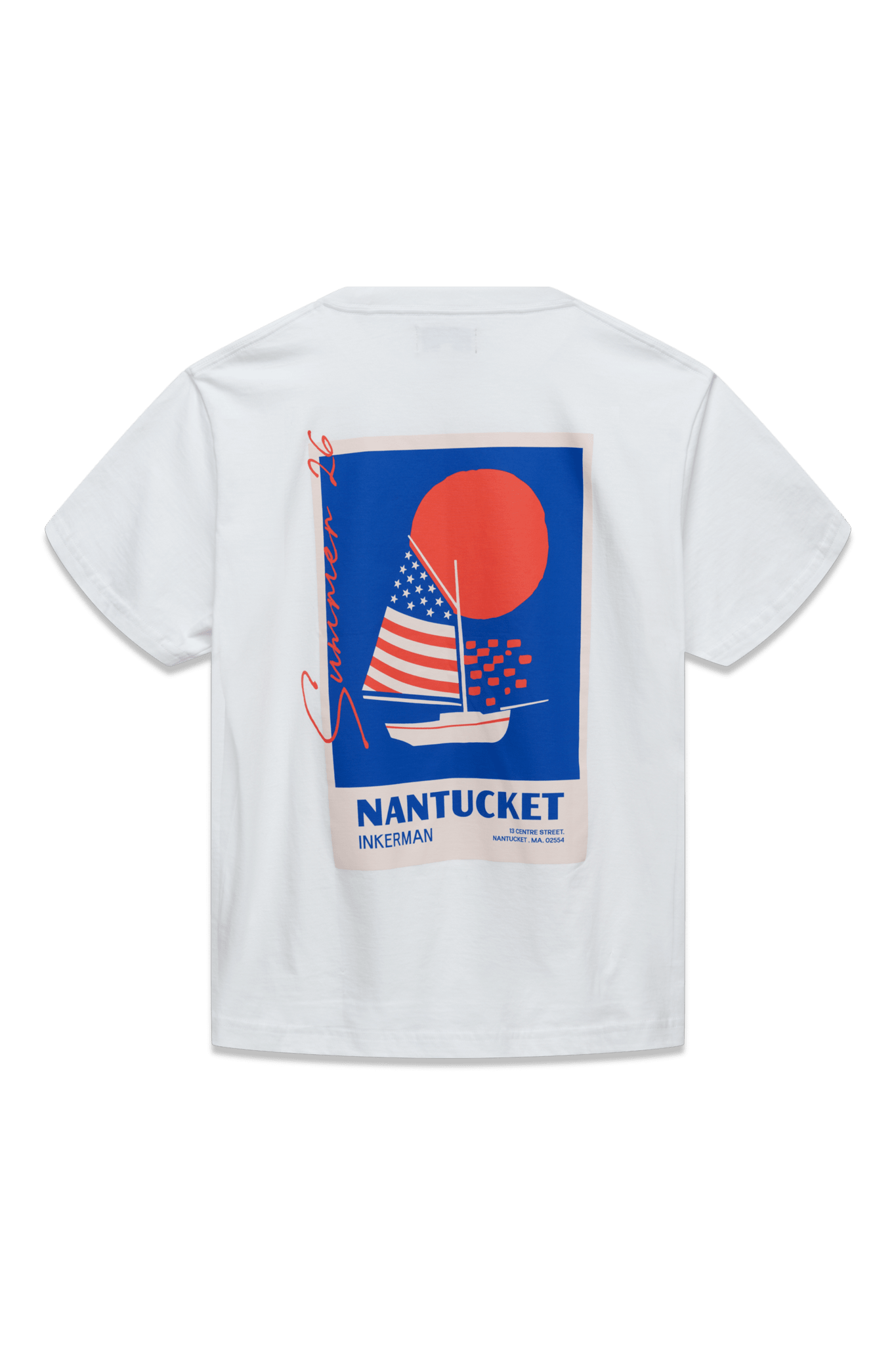 週末値下げ◇Sailboat Collage Ringer Tee Sailboat American Flag Tee – Inkerman™