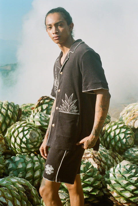 Pair the shorts with Tombolo's matching cabana shirt for a stylish full set