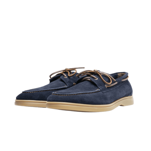 Yacht Moc (unlined) in Navy Suede