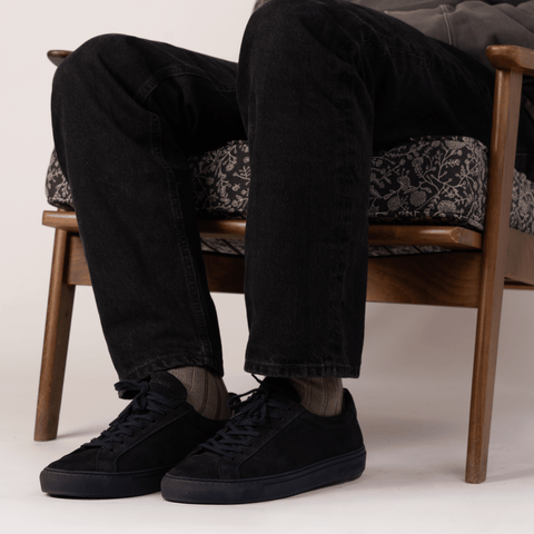 The Charlie Suede in Navy