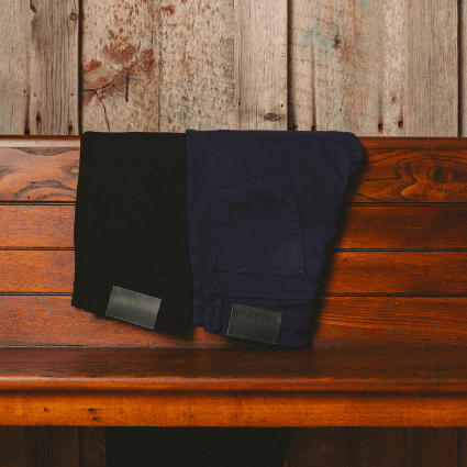 5-Pocket Cotton Trouser in Black