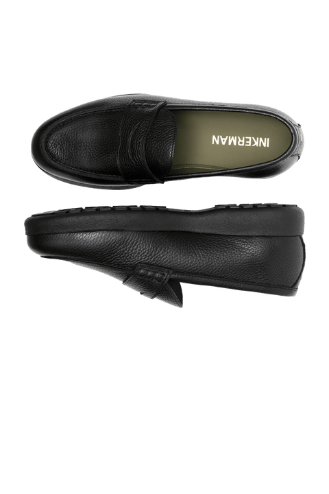 The Adventure Loafer in Pebbled Black