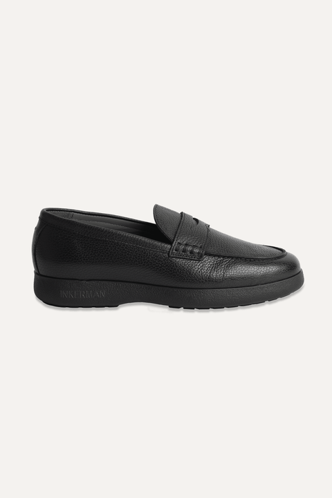 The Adventure Loafer in Pebbled Black