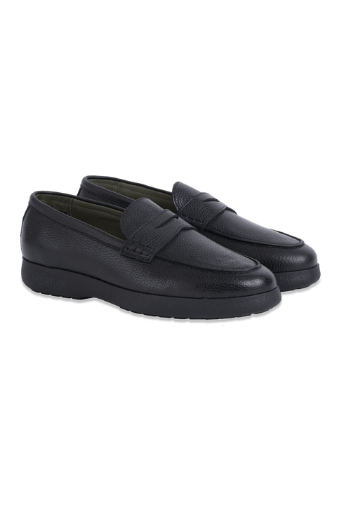 The Adventure Loafer in Pebbled Black