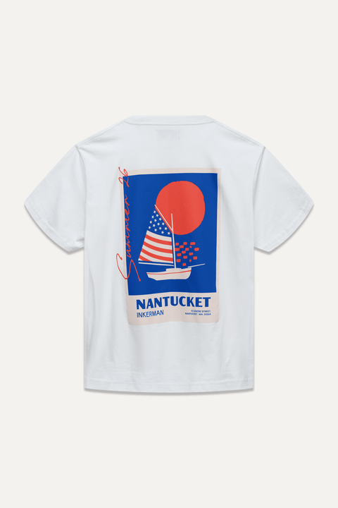 Sailboat American Flag Tee