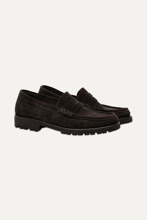 Clay Loafer in Brown Suede