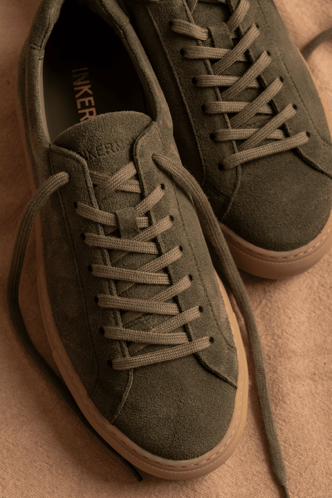 The Charlie Suede in Green Gum