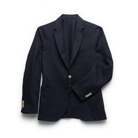 The Linen Blazer in Navy