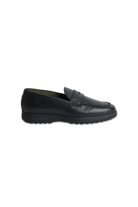 The Adventure Loafer in Pebbled Black