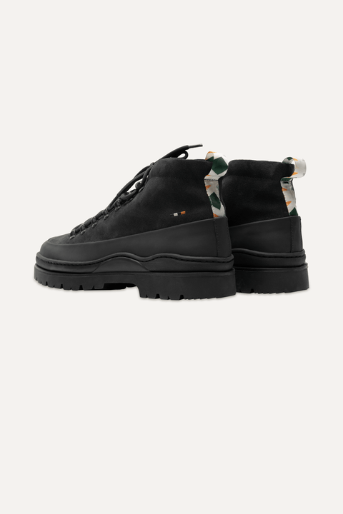 Tucker Hiking Boot in Black Suede