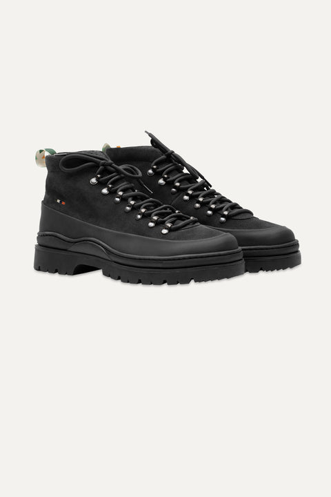 Tucker Hiking Boot in Black Suede