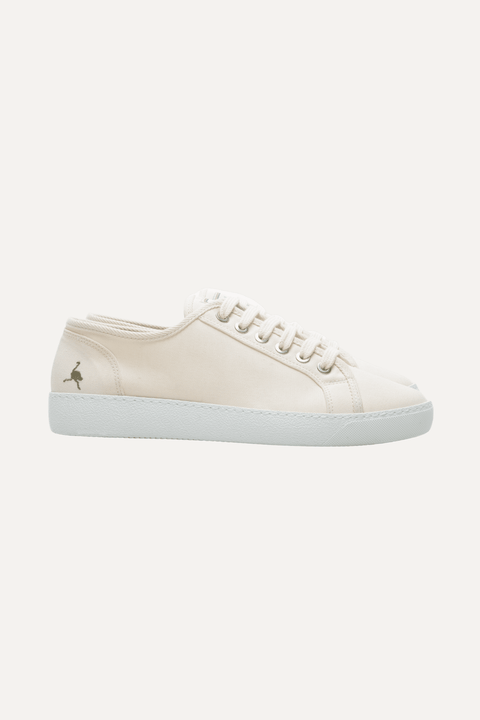 Leo Canvas Sneaker in Cream