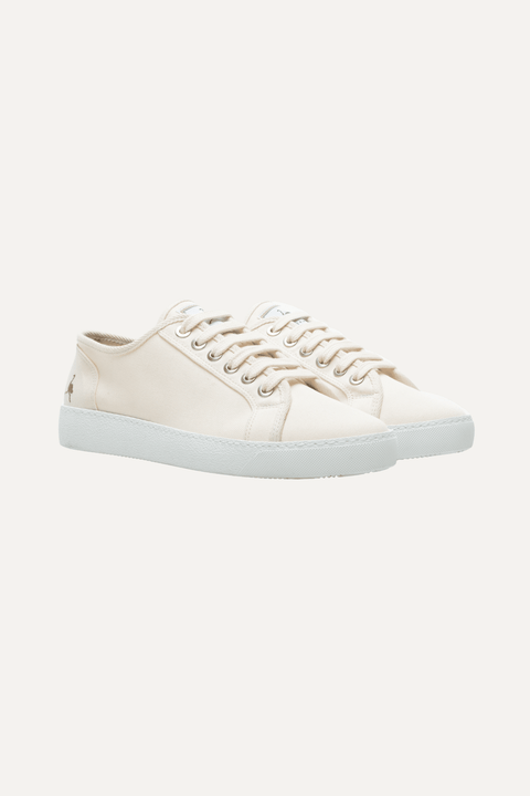 Leo Canvas Sneaker in Cream