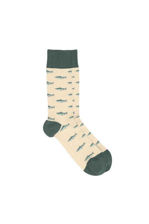 Mackerel Socks in Green