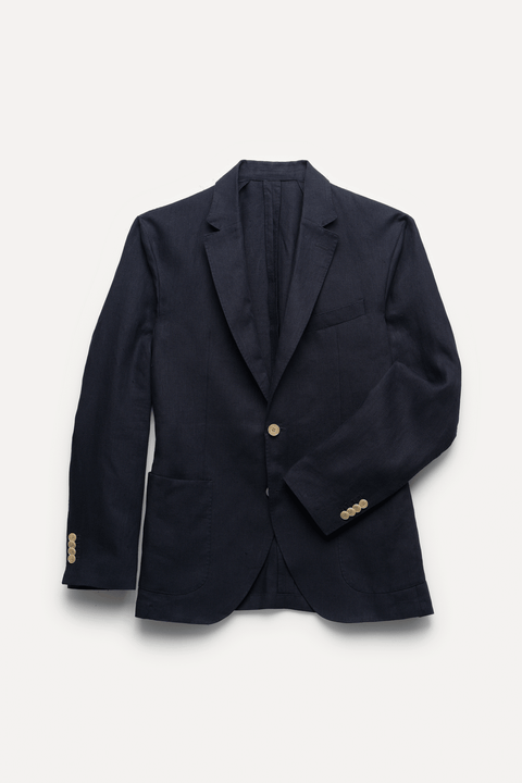 The Linen Blazer in Navy