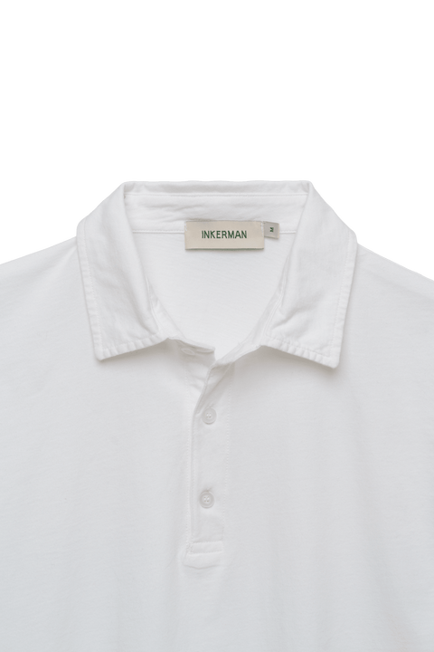 Cotton Polo in White