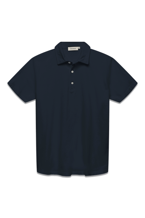 Cotton Polo in Navy