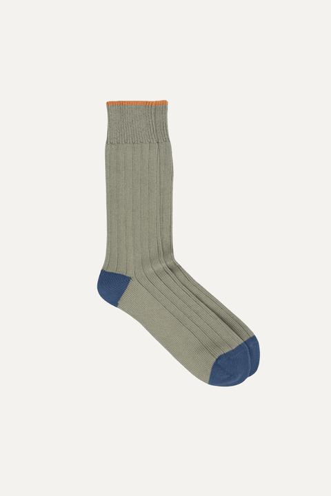 Top Stripe Socks in Green