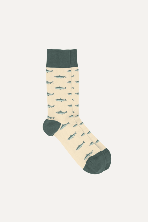 Mackerel Socks in Green