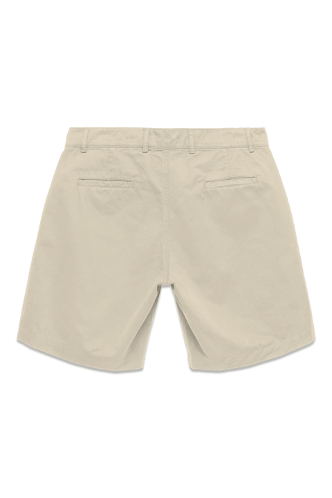 Cotton Chino Shorts in Cream