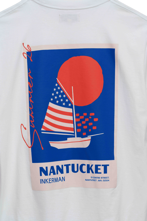 Sailboat American Flag Tee