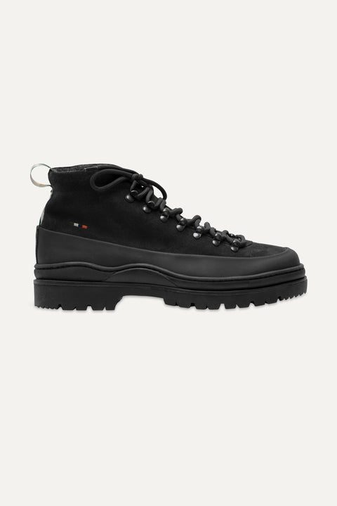 Tucker Hiking Boot in Black Suede