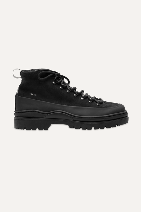 Tucker Hiking Boot in Black Suede