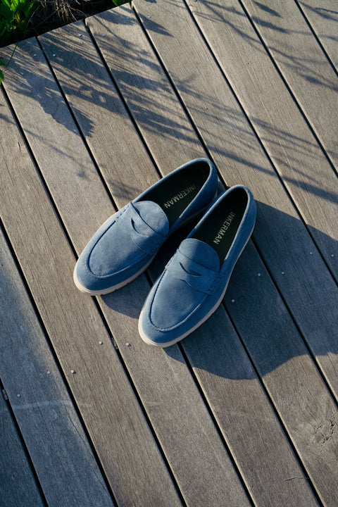 Nantucket Penny Loafer in Harbor Blue