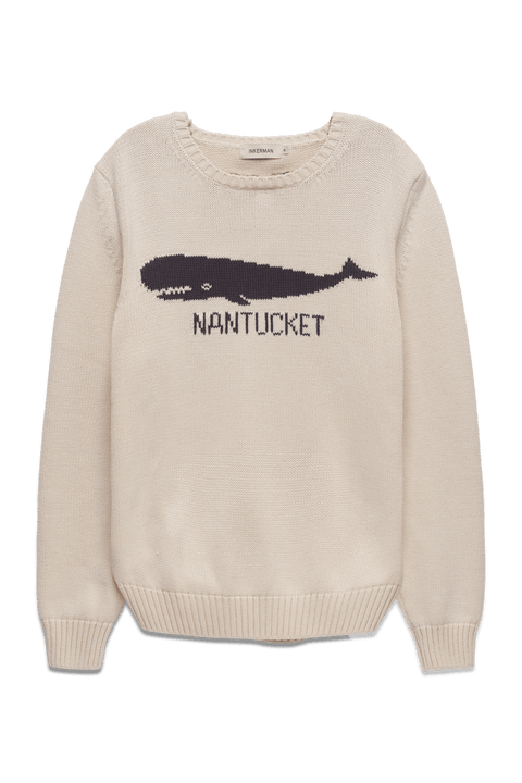 Nantucket Whale Cotton Crewneck