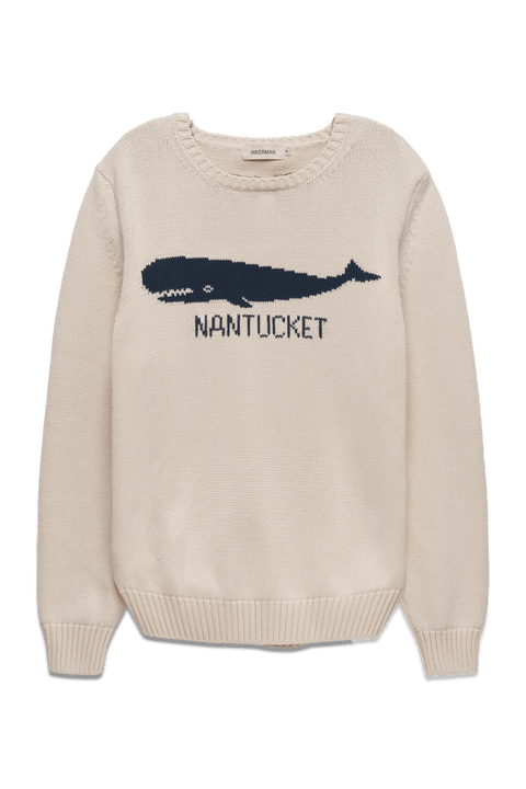 Nantucket Whale Cotton Crewneck