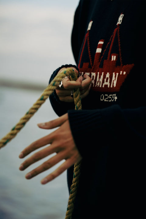 Nantucket Lightship Cotton Crewneck
