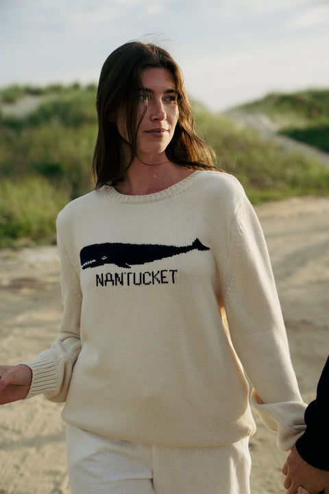 Nantucket Whale Cotton Crewneck