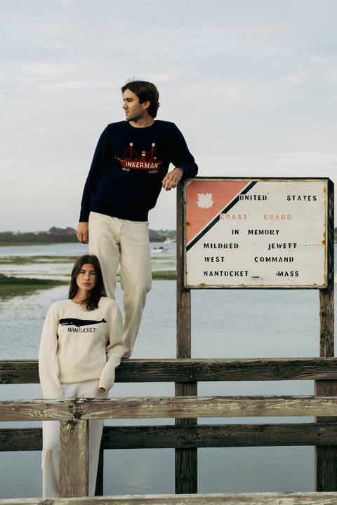 Nantucket Lightship Cotton Crewneck