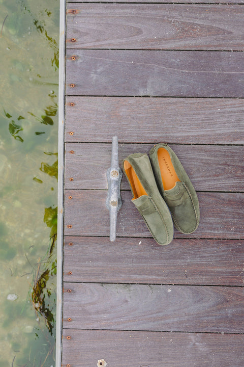 Driving Loafer in Green