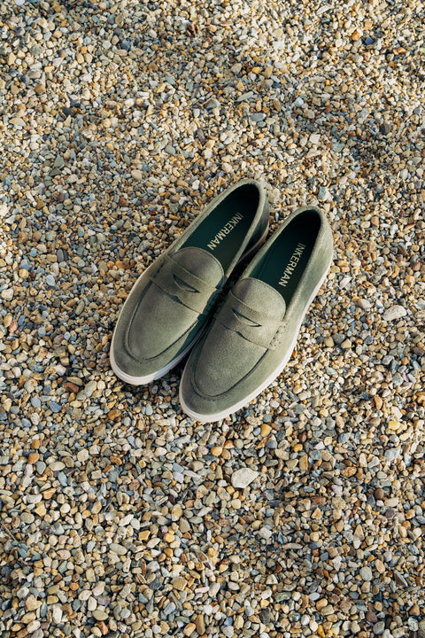 Nantucket Penny Loafer in Sagebrush Green