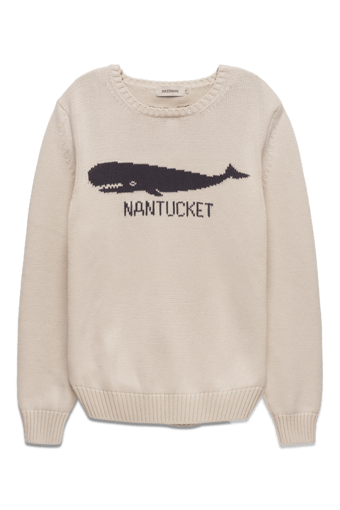 Nantucket Whale Cotton Crewneck