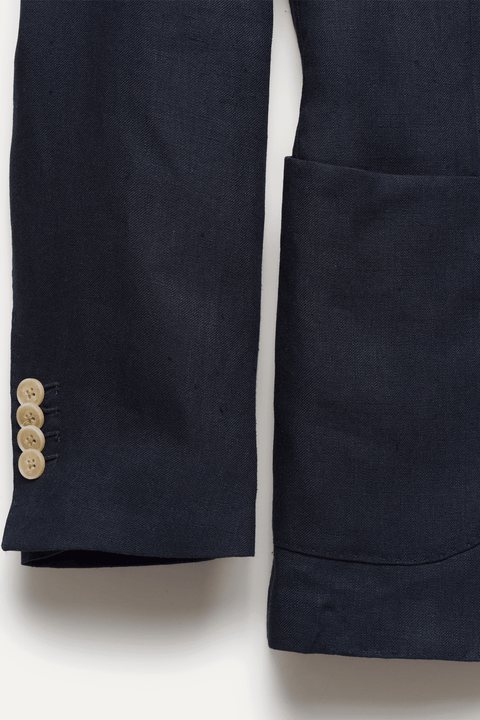 The Linen Blazer in Navy