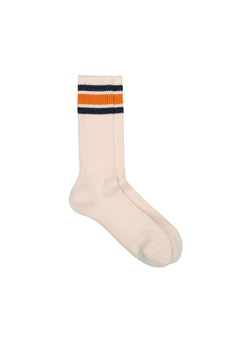 Court Socks in Blue Orange