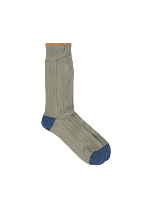 Top Stripe Socks in Green