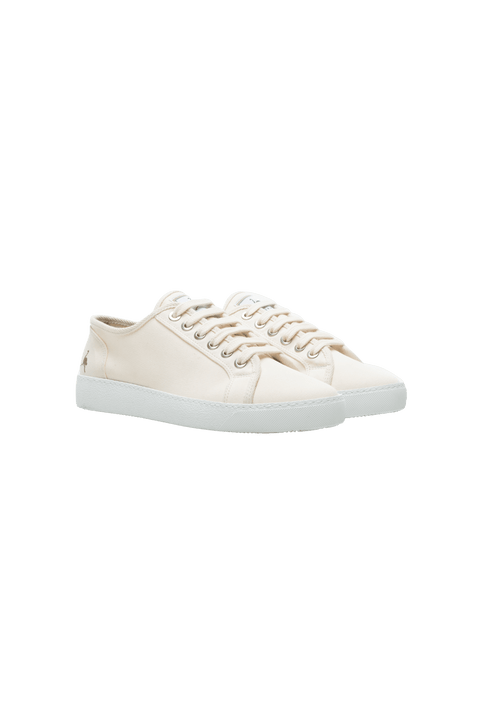 Leo Canvas Sneaker (womens) in Cream