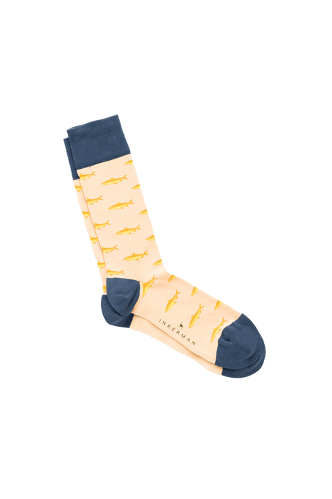 Mackerel Socks in Blue