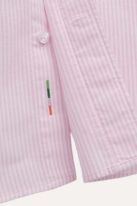 The Oxford Shirt in Pink Stripe