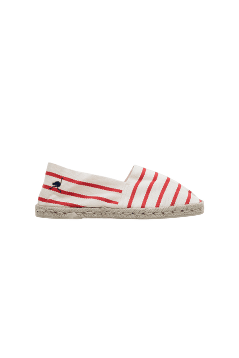 Canvas Espadrilles  - Red Stripe