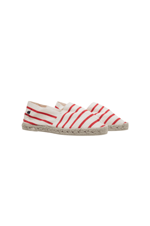 Canvas Espadrilles  - Red Stripe