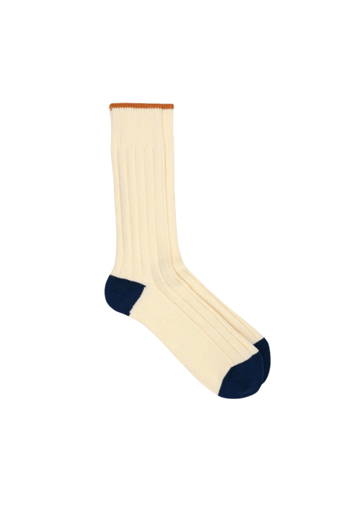 Top Stripe Socks in Cream
