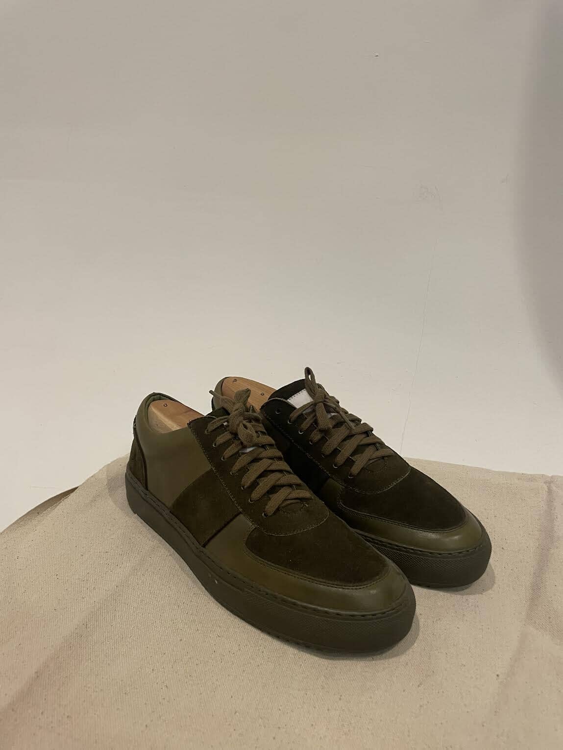 Olive Green Suede Sneaker (US 9)